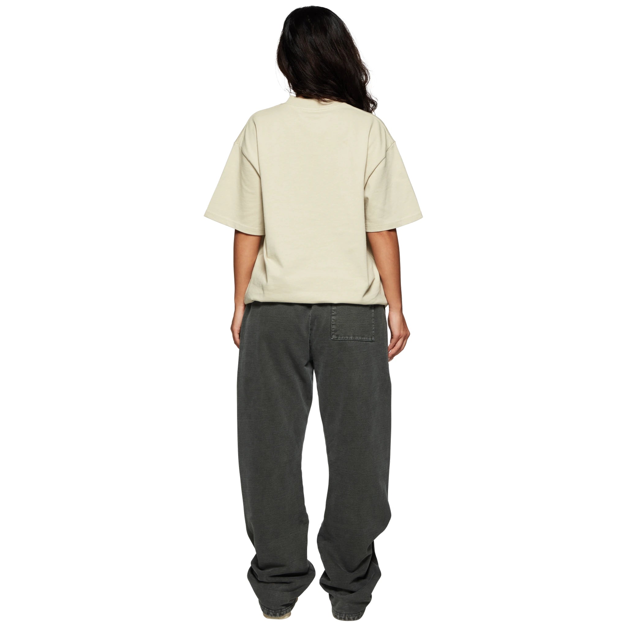 Broken Planet Basics Straight Leg Washed Soot Black Sweatpants for Men - Comfortable Casual Lounge Pants for Home, Gym & Streetwear Fashion