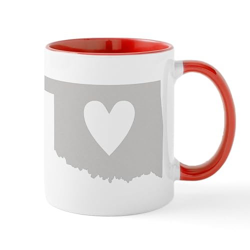 White/Red Inside - Heart Oklahoma Mug