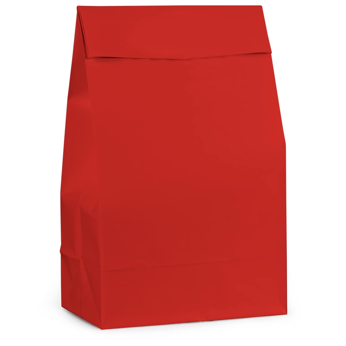 Unique Industries 264498 Red Paper Favor Bags - Pack of 12 | Perfect for Birthday Parties, Wedding Favors & Holiday Gifts