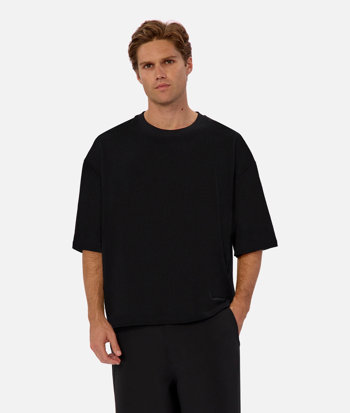 The Arnie Tee - Premium Black Cotton T-Shirt for Men | Comfortable Casual Wear for Gym, Work & Everyday Outfits