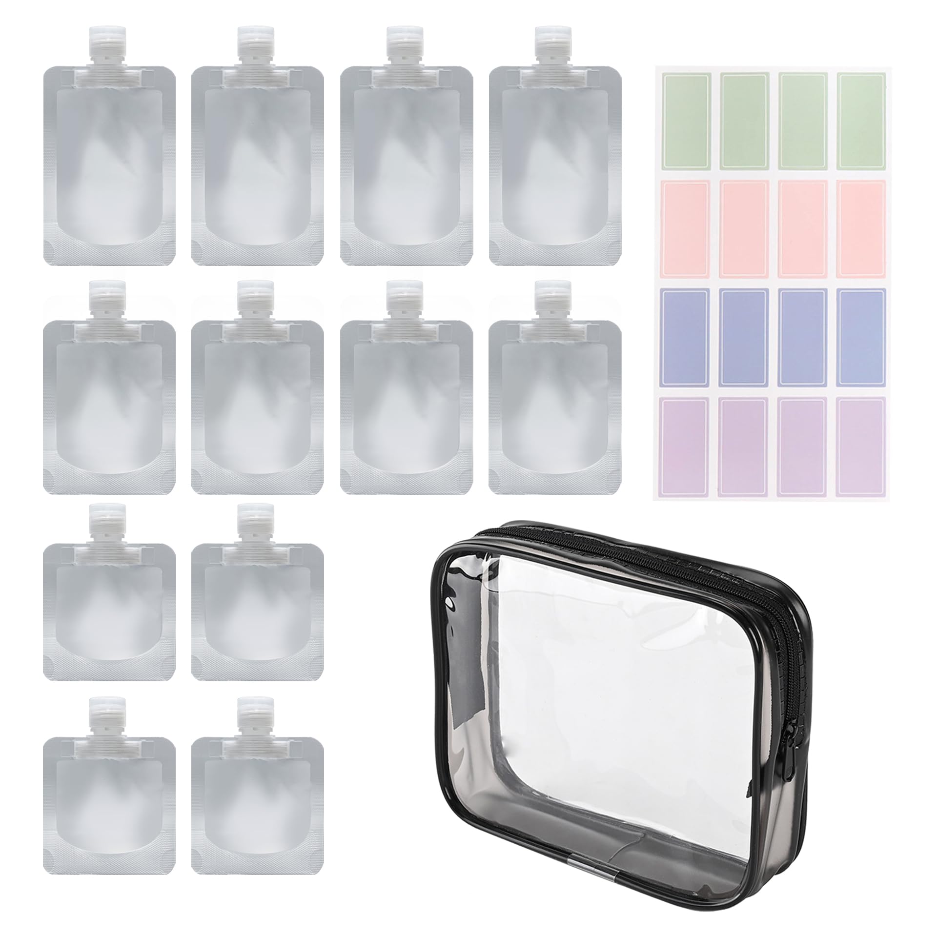TSA Approved Travel Bottles Set - Leak Proof Toiletry Containers for Shampoo, Conditioner & Liquids | Portable Travel Size Bottles for Airplane, Gym & Vacation Essentials