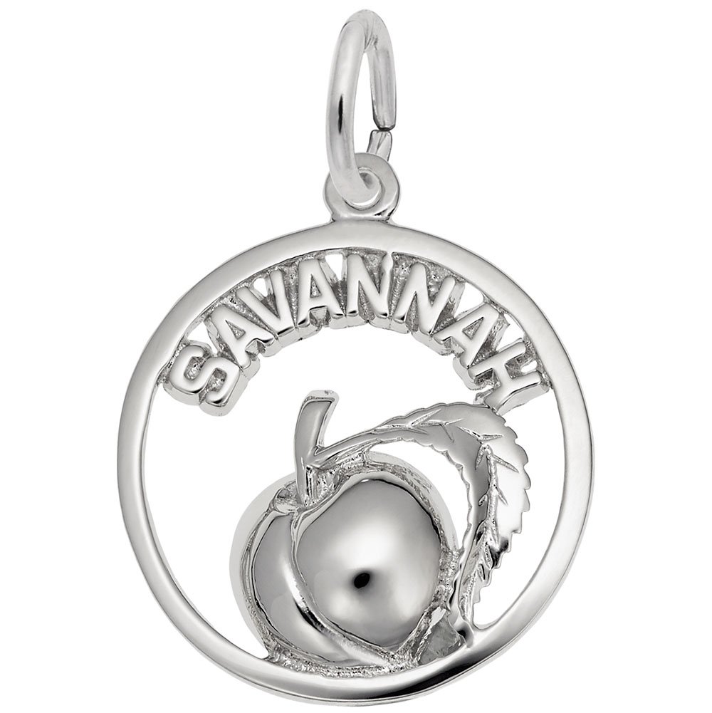 Savannah Peach Charm - Elegant Jewelry Pendant for Bracelets & Necklaces | Perfect for Gifts, Parties & Everyday Wear