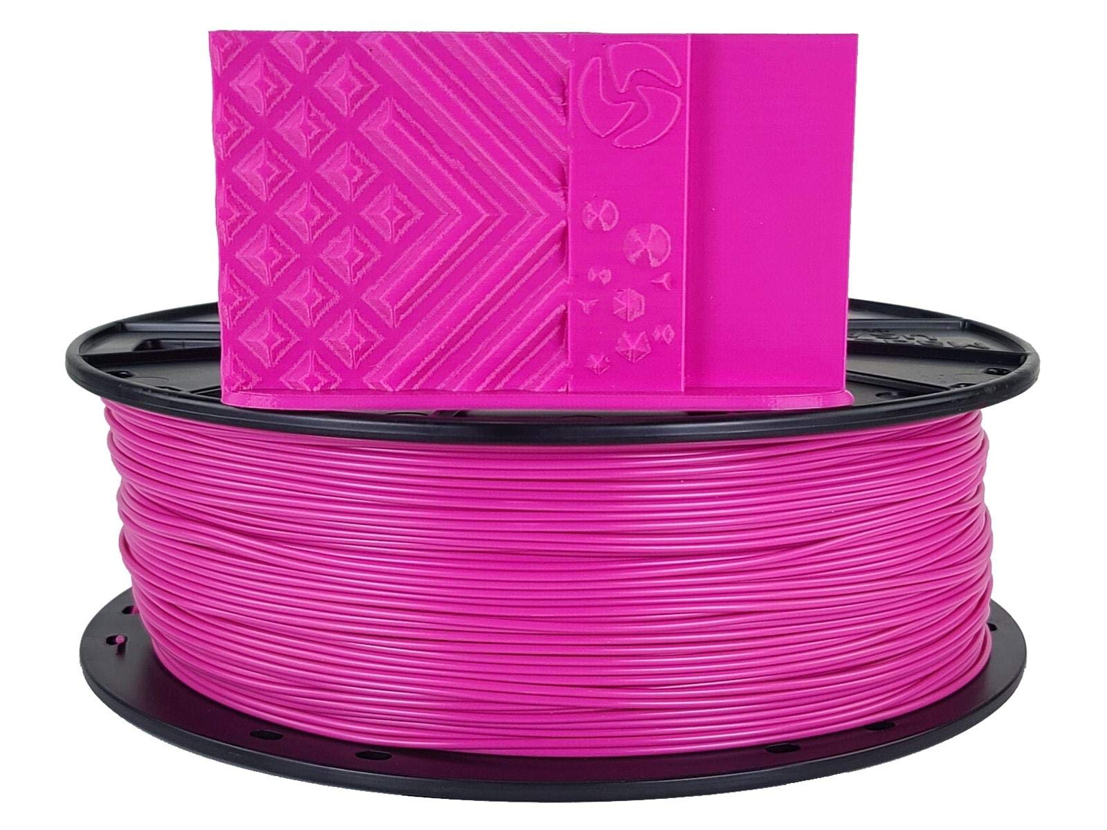 Premium 3D-Fuel Standard PLA+ Filament 1.75mm for 3D Printers | High Precision +/-0.02mm | 4kg Spool (Island Fuschia) | Made in USA | Ideal for Prototyping, DIY Projects & Creative Designs