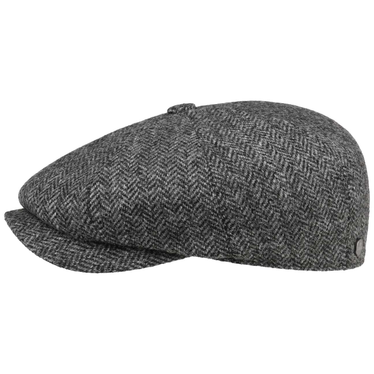 Carlsen Wool Herringbone Flat Cap by Lierys - Classic Men's Winter Hat for Outdoor Activities & Casual Style