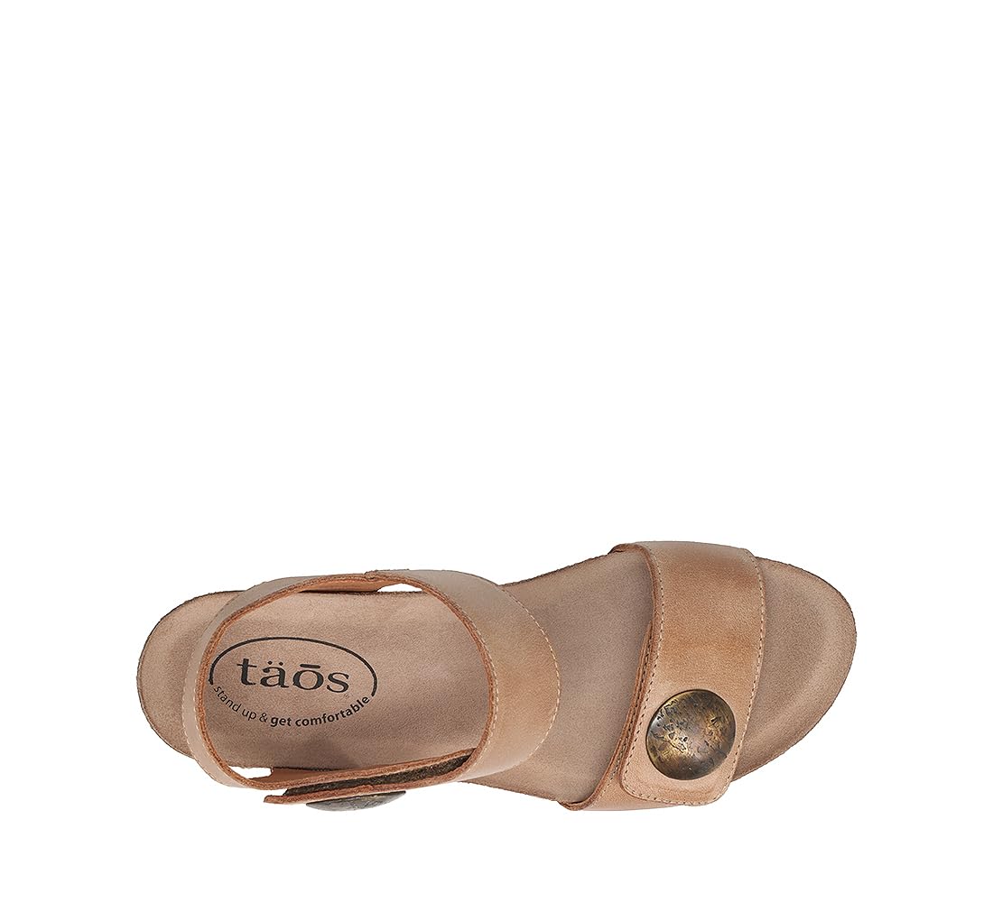 Taos Footwear Women's Carousel 3 Wedge Sandal - Comfortable Casual Shoes for Walking, Travel & Summer Outfits | Lightweight & Supportive Wedge Heel Sandals