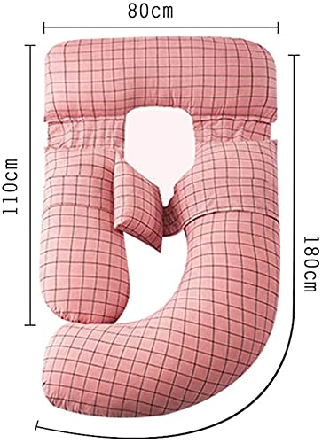 Best U-Shaped Pregnancy Pillow for Sleeping - Full Body Maternity Pillow with Washable Premium Cover (Grey) - Comfort Support for Pregnant Women, Back Pain Relief & Side Sleeping