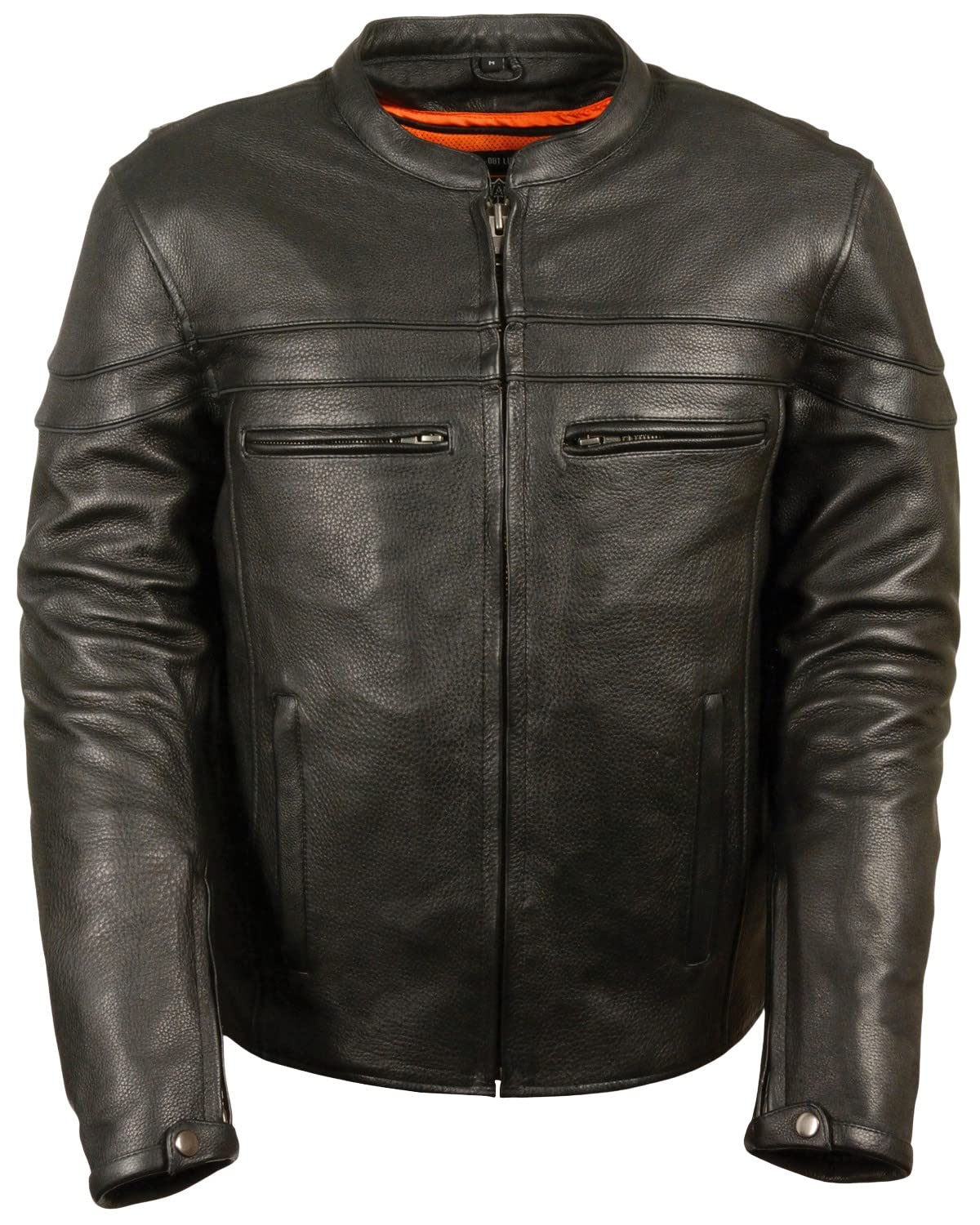 Milwaukee Leather Men's Sporty Scooter Crossover Jacket LKM1725 - Lightweight Motorcycle Riding Gear for Urban Commuting & Casual Wear