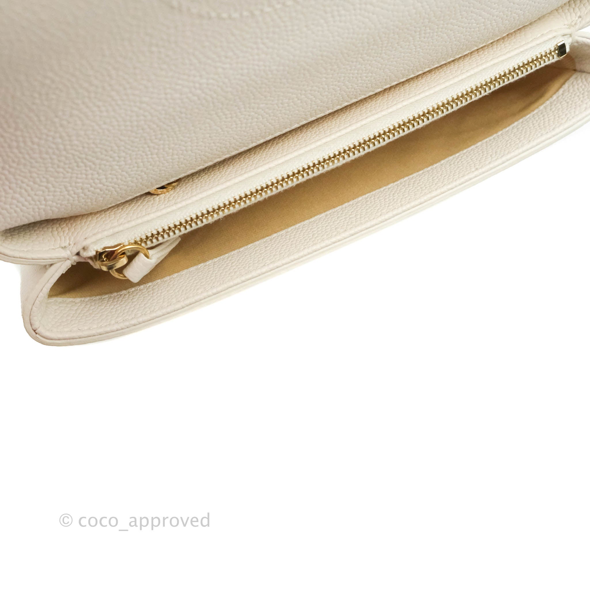 Chanel Chic Affinity Small Grained Calfskin Crossbody Bag in Ivory with Gold Hardware - Perfect for Everyday Luxury & Special Occasions