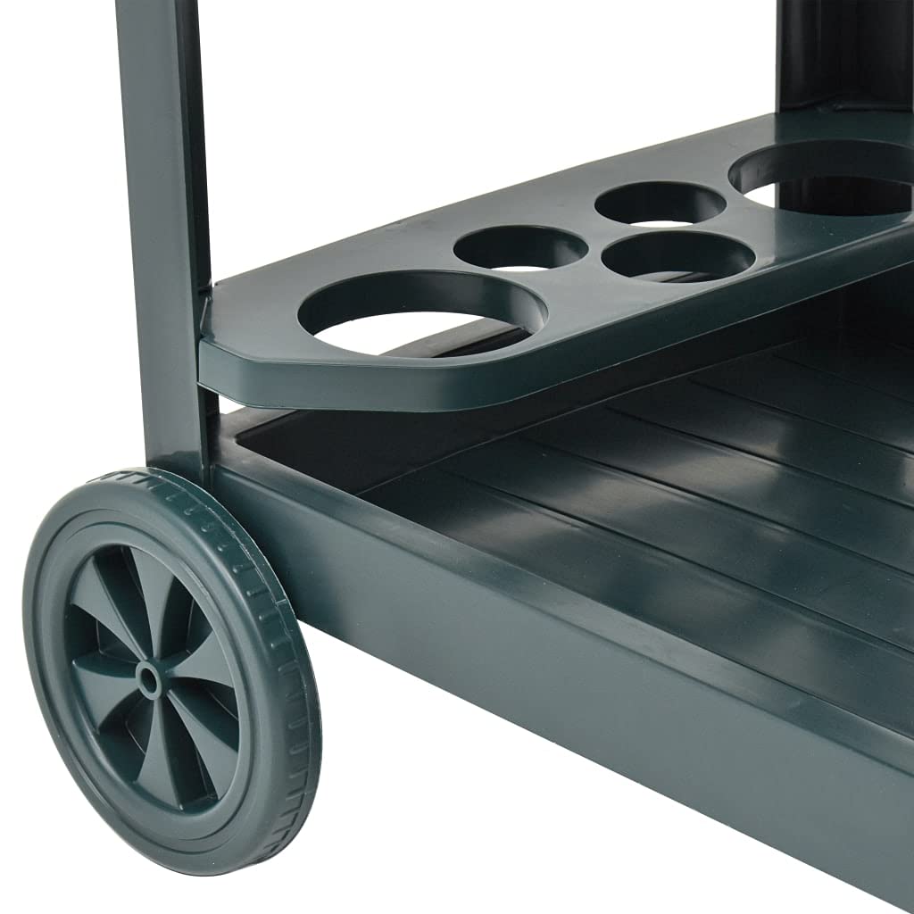 CHARMMA 3-Tier Beverage Cart with Wheels - 27.2