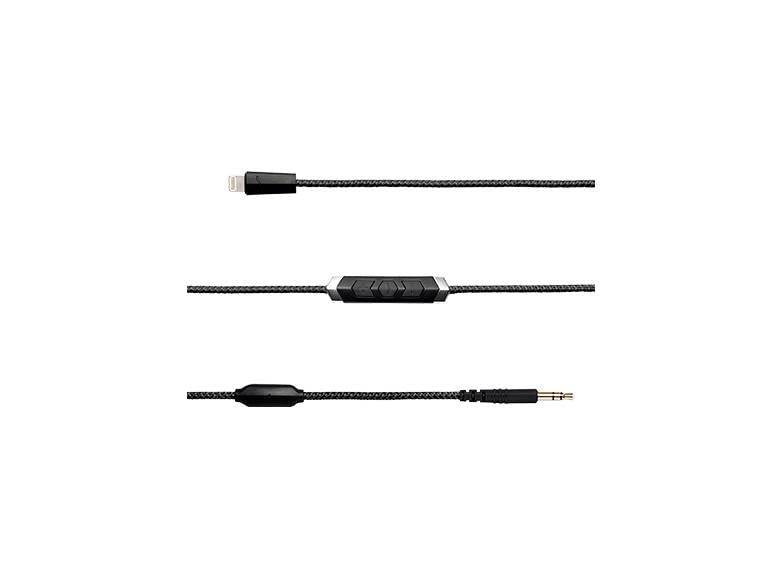V-MODA Crossfade M-100 Master Hi-Res Over-Ear Headphones with Speakeasy DAC/AMP Lightning Cable - Premium Audiophile Bundle for Studio Recording, Gaming & Travel (Compatible with iPhone/iPad)