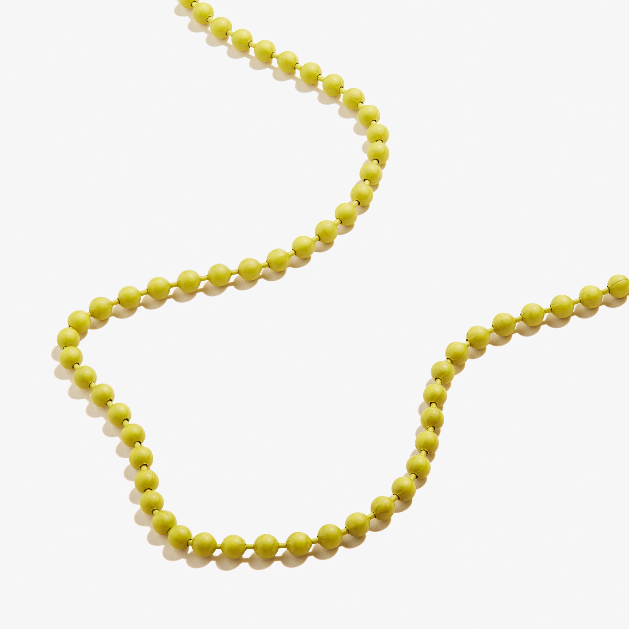 Stylish Yellow Ball Chain Necklace for Women - Trendy Layering Jewelry for Everyday Wear & Special Occasions