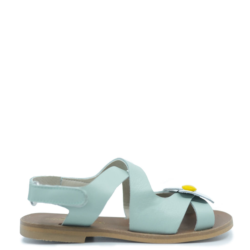 Sonatina Jade Daisy Velcro Sandal - Women's Comfortable Adjustable Strappy Sandals for Summer, Beach, and Casual Wear