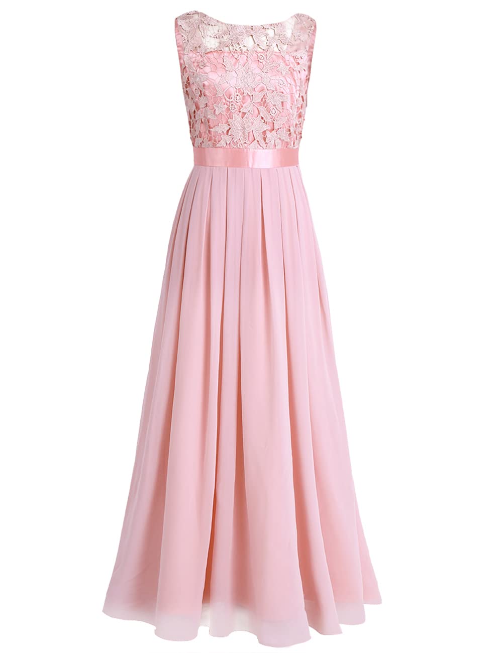 Elegant Women's Evening Dress for Cocktail Party, Wedding & Prom - Floral Lace Long Maxi Gown | Perfect for Bridesmaids, Dances & Formal Events