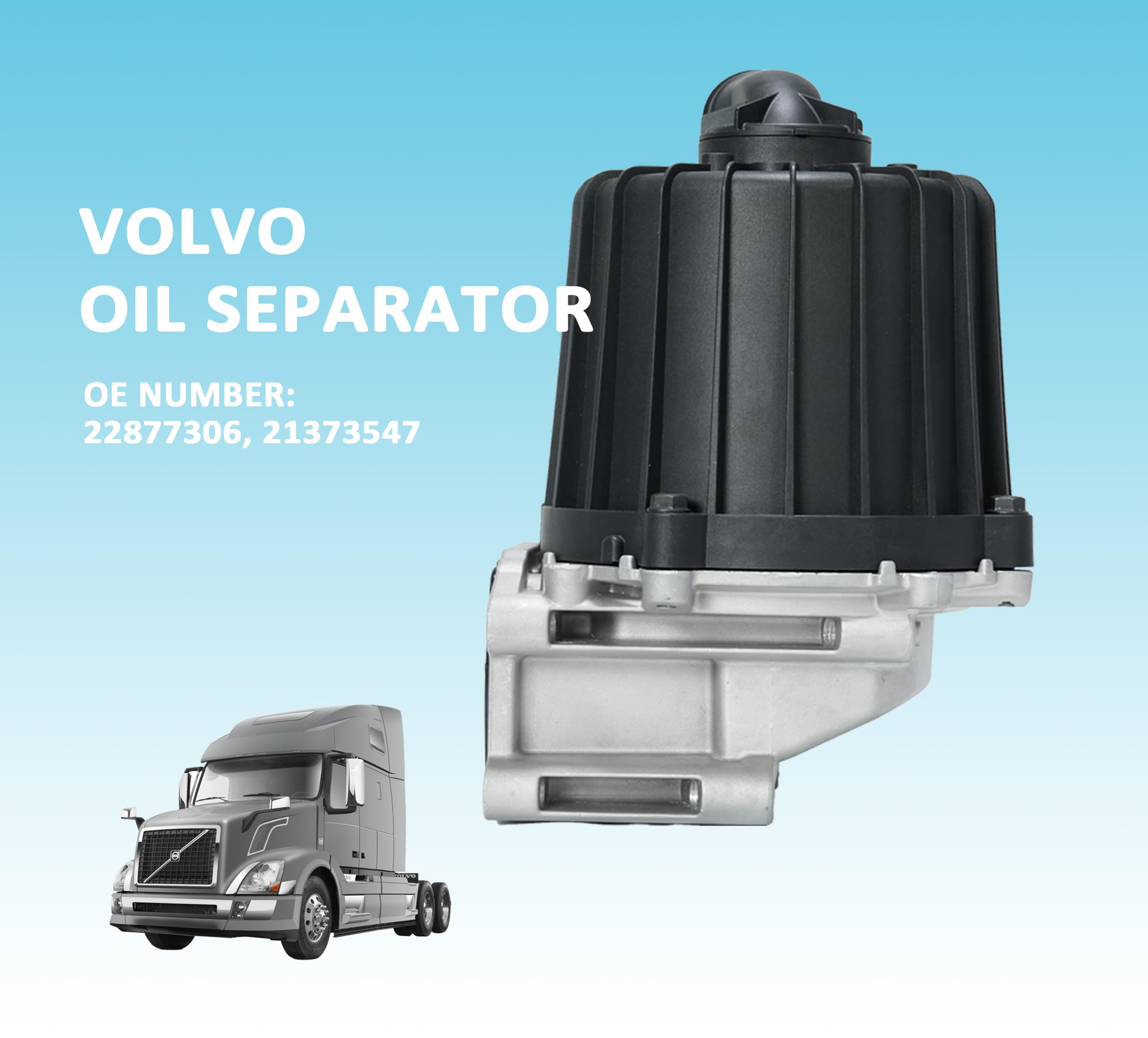 Volvo D13 Crankcase Ventilation Oil Separator - Compatible with 22877306, 21373547, 20532891 - Engine Protection & Emission Control for Trucks & Heavy-Duty Vehicles