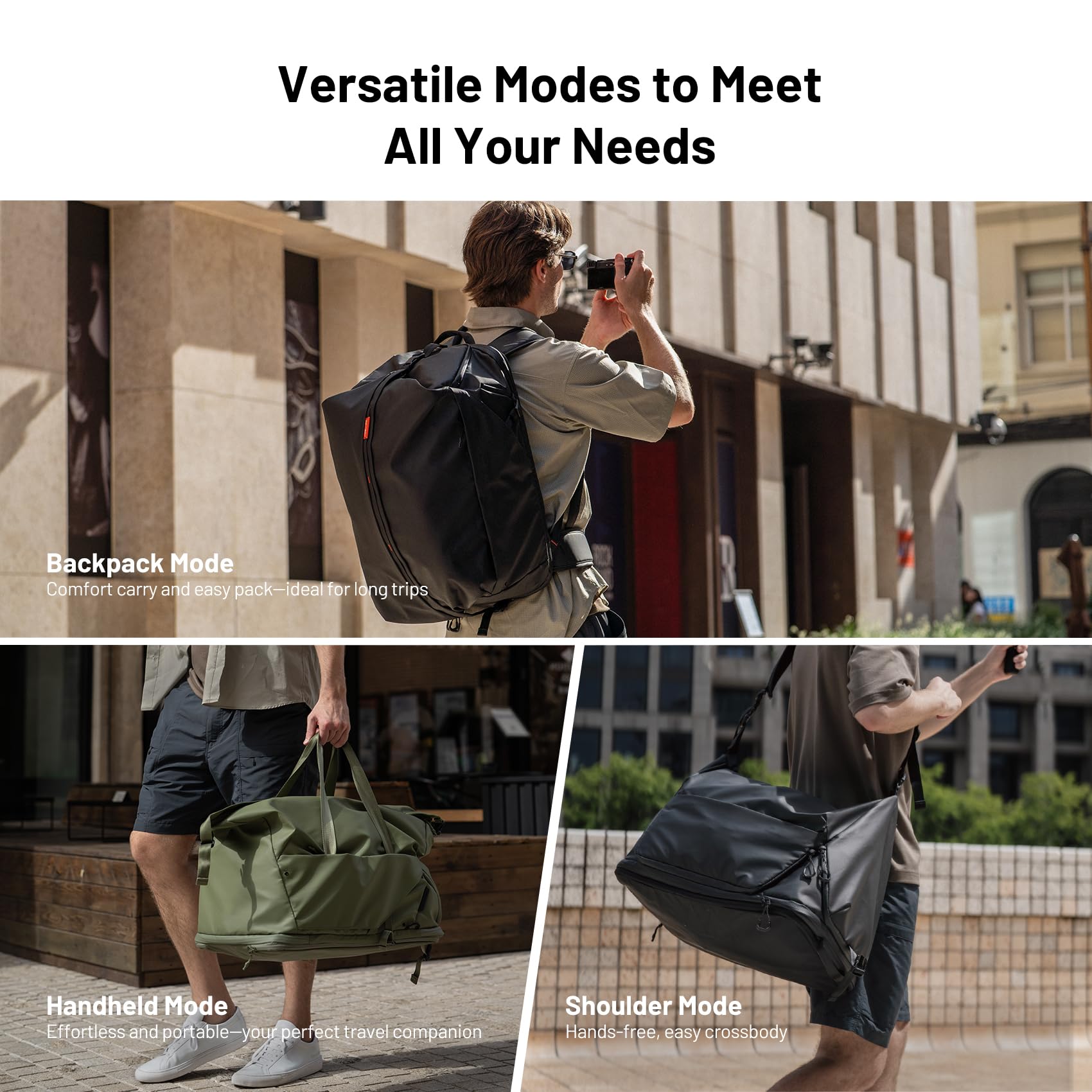 PGYTECH OneMo 35L Travel Backpack - Waterproof Camera Backpack for Photographers & Travelers - DSLR Hiking Backpack Compatible with Canon, Nikon, Sony & DJI Drones - Laptop Compartment Fits 16