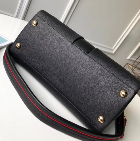 LV Astrid Veau Nuage Leather Noir Handbag - Luxury Designer Crossbody Bag for Women | Perfect for Work, Travel & Evening Events