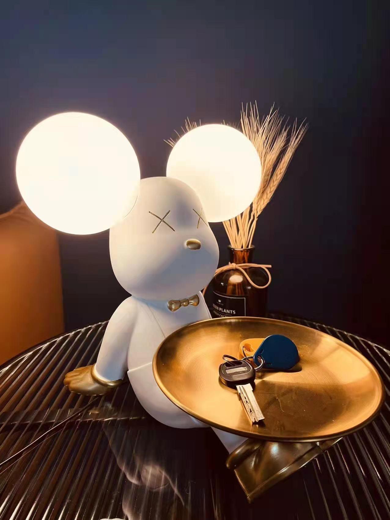 Violent Bear Tray Desk Lamp - Adjustable LED Reading Light with USB Charging Port for Study, Office & Bedroom - Perfect for Night Reading, Working & Home Decor