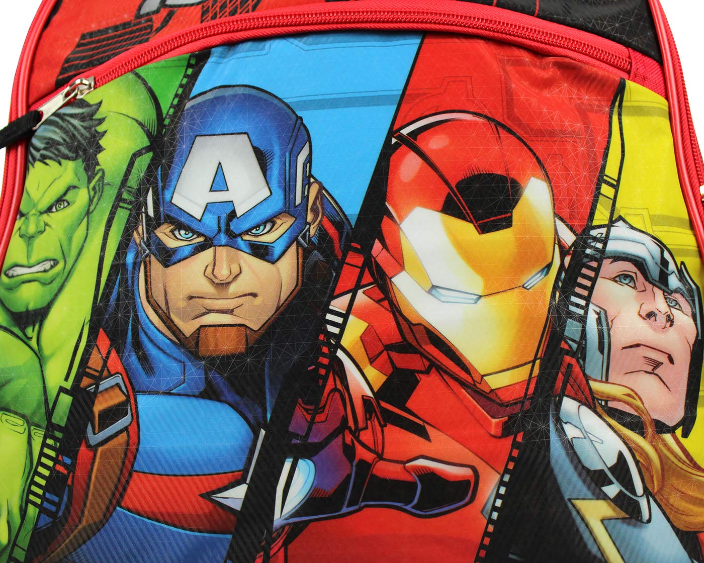 Marvel Avengers Superhero Backpack - Iron Man, Thor, Hulk & Captain America 16 Inch School Bag for Kids & Adults - Perfect for Travel, School & Comic Con