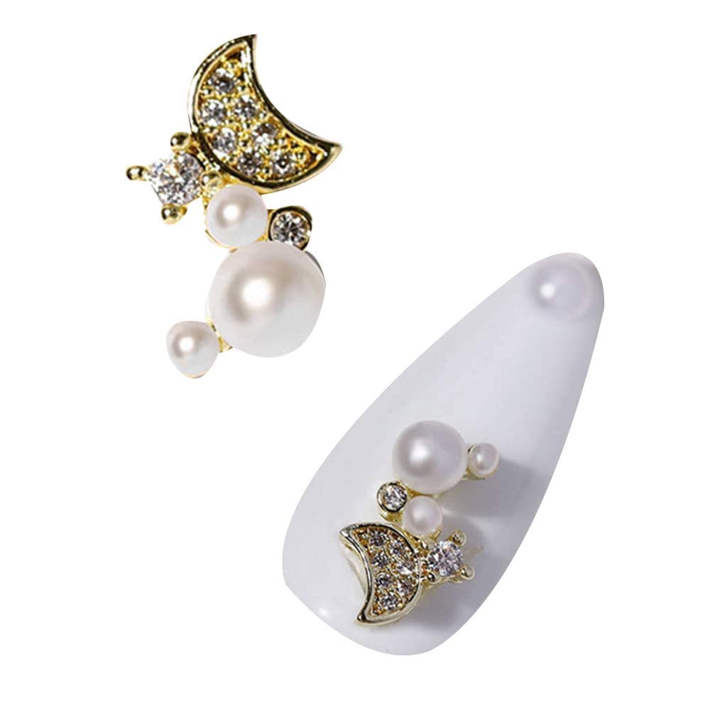 Sparkly Nail Rhinestones & Pearl Decorations for Nail Art - DIY Manicure & Nail Jewelry