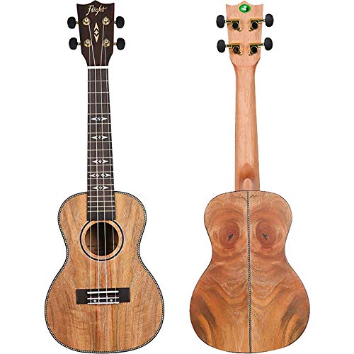 4-String Soprano Ukulele with Flight Case - DUC450MANGO - Perfect for Beginners, Travel & Beach Performances