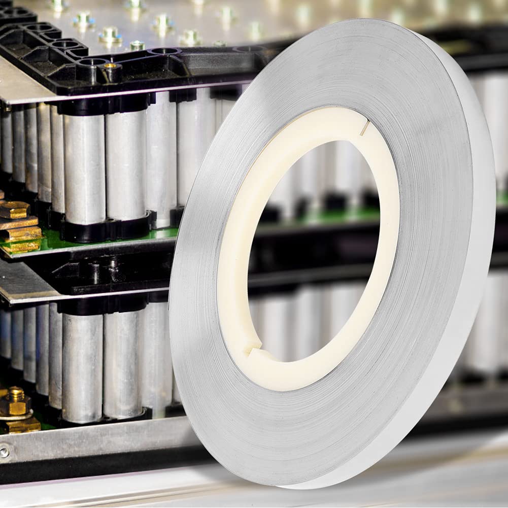 Premium 0.15mm Steel Plated Spot Welding Tape for Lithium Batteries - 1KG Roll (Ideal for Power Bank Manufacturing & DIY Battery Repair Projects)