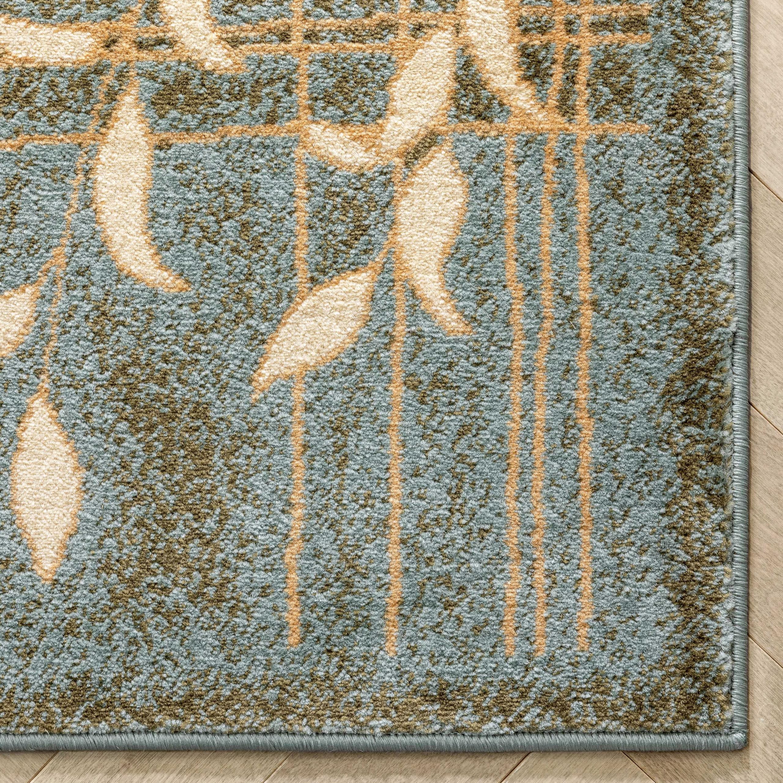 Well Woven Barclay Collection Hannover Light Blue 5 ft Round Area Rug - Soft Non-Slip Living Room, Bedroom & Dining Room Carpet for Home Decor