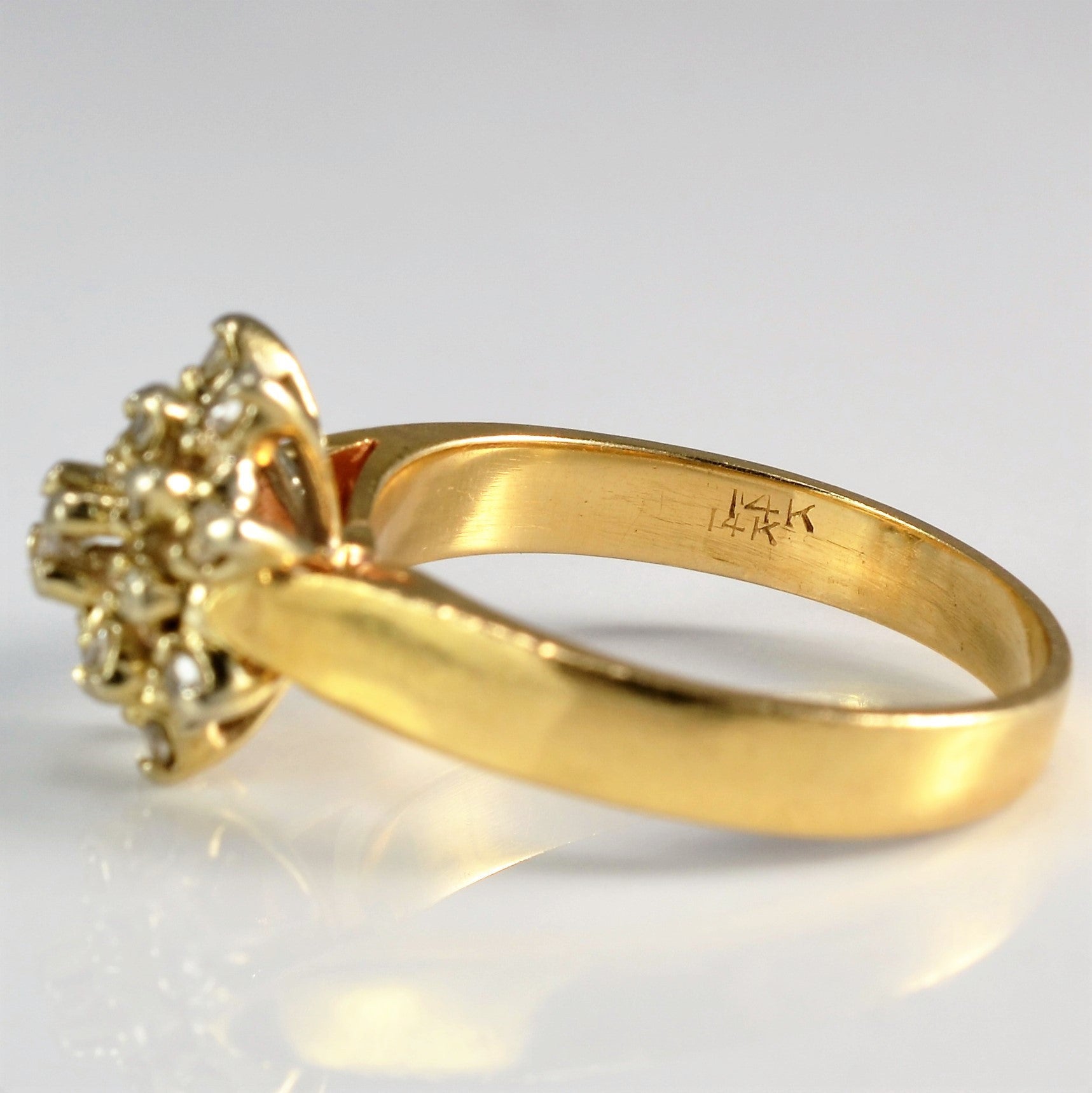 Starburst Cluster Diamond Ring - 0.21 Carat Total Weight, Size 6.75 | Elegant Wedding Band, Anniversary Gift for Her, Perfect for Proposals & Special Occasions