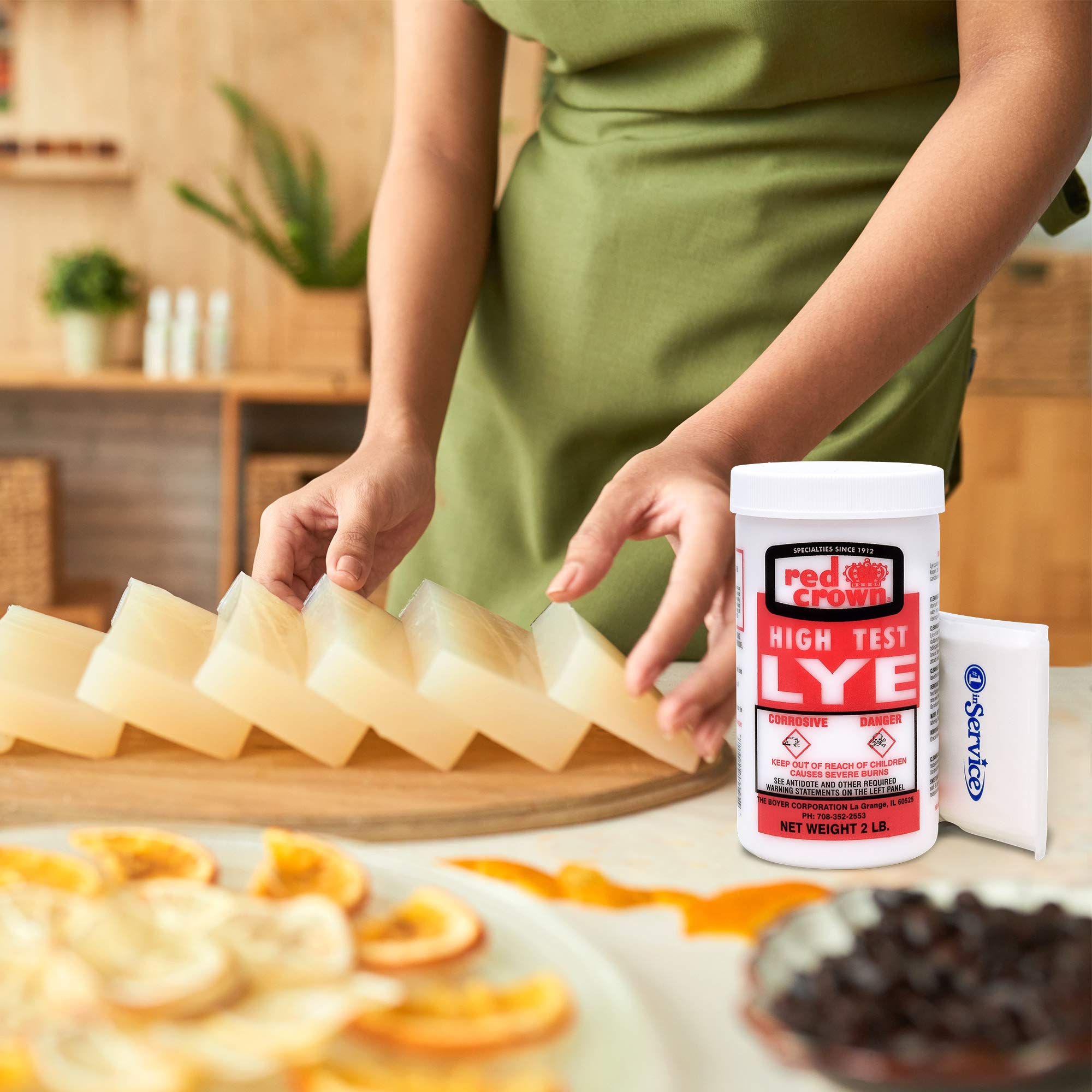 Boyer Corporation Pure Sodium Hydroxide Lye - 3 Pack for Soap Making, Drain Cleaning & Clog Removal | High Test Caustic Soda with Free Tissue Pack | Perfect for DIY Soap Crafting, Homemade Cleaning Solutions & Plumbing Maintenance