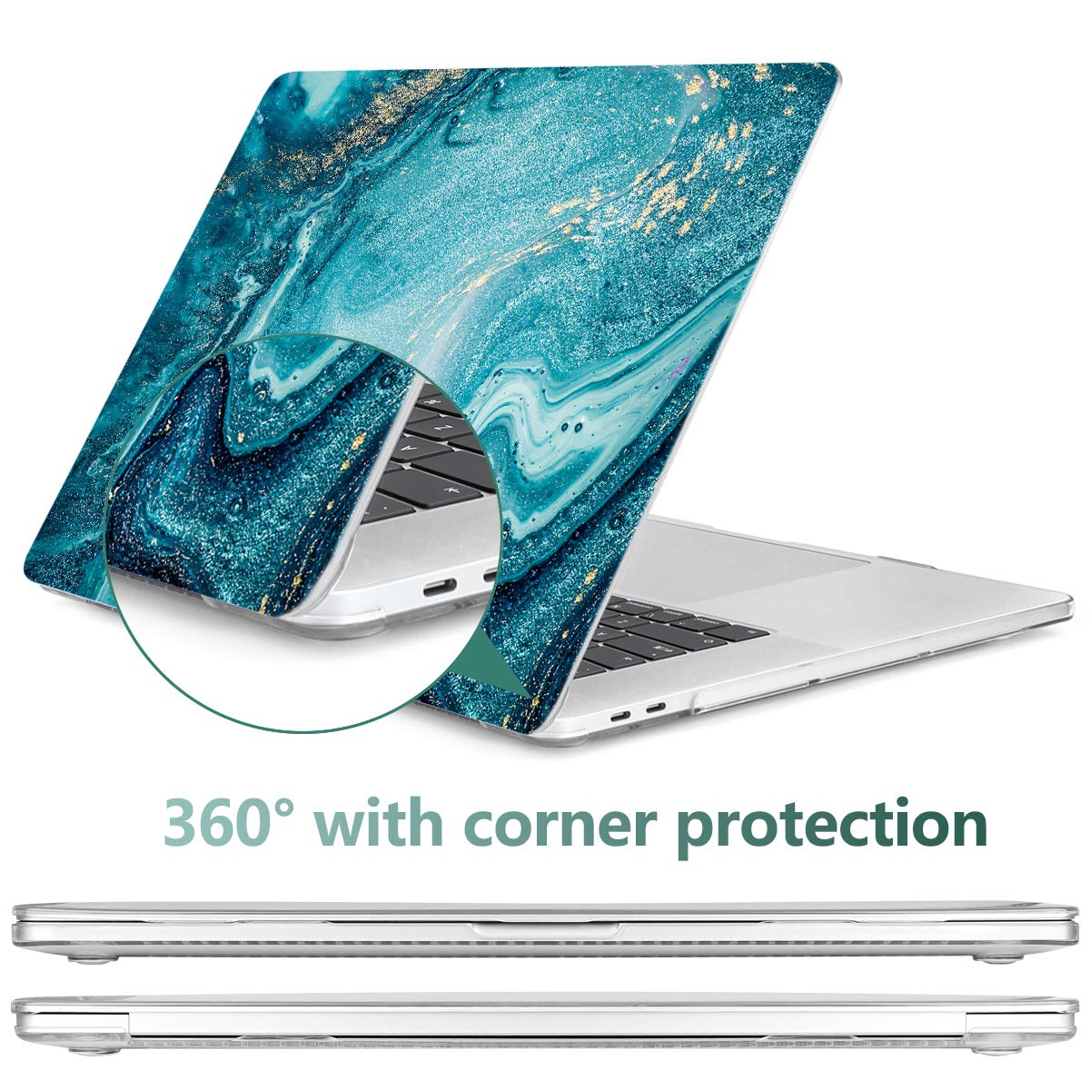 DONGKE Hard Plastic Case for MacBook Pro 16 inch (2019-2020 Model A2141) - Slim Protective Shell Cover Compatible with MacBook Pro 16