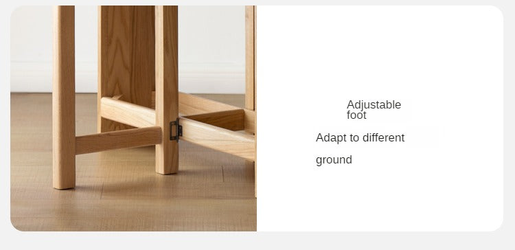 **Solid Oak Wood Extendable Dining Table - Expandable for 6 to 8 Seats - Perfect for Small Spaces & Entertaining Guests**
