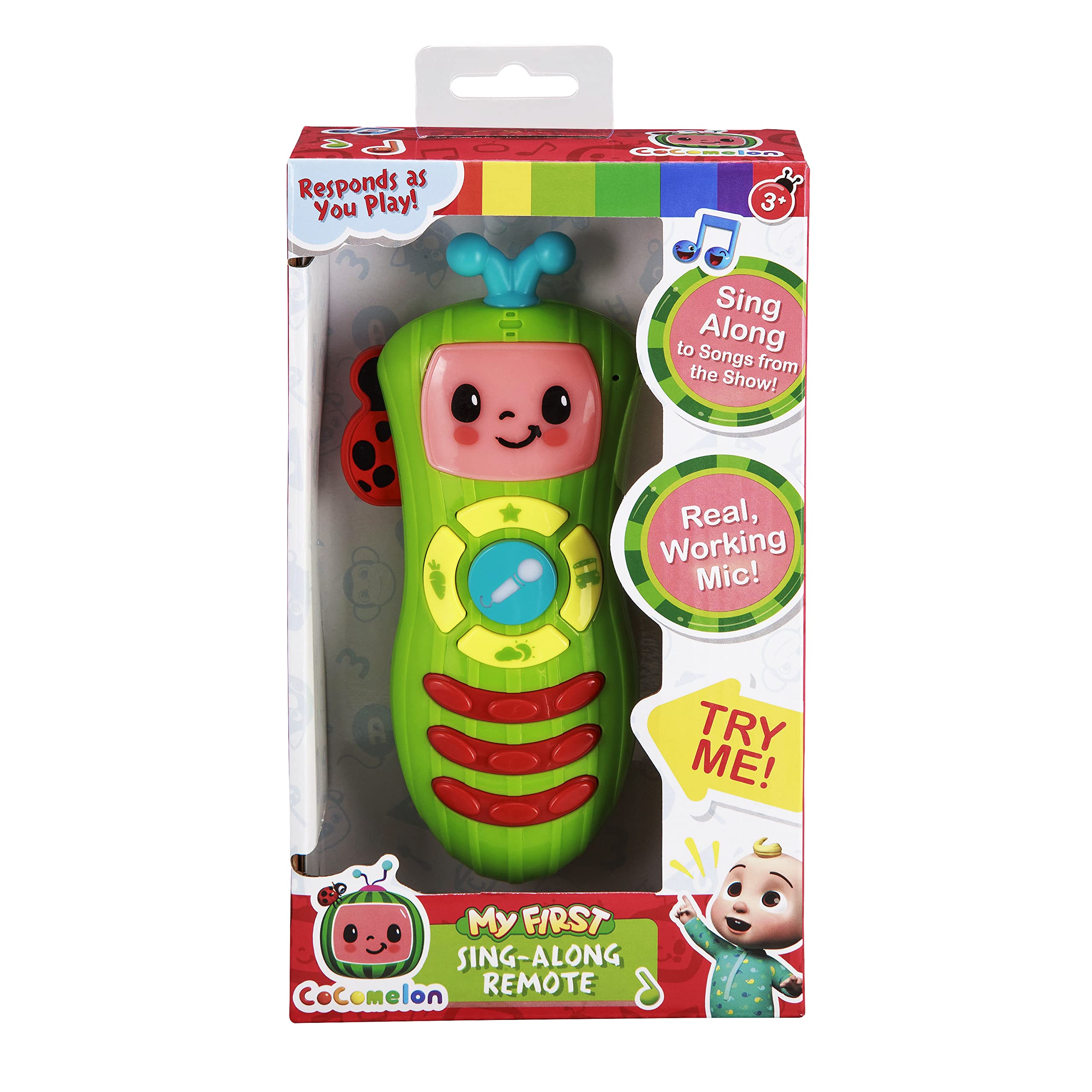 eKids Cocomelon Toy Remote Control - Musical Learning Toy with Nursery Rhymes for Toddlers & Kids | Interactive Educational Gift for Birthday & Christmas | Perfect for Home Play & Preschool Learning