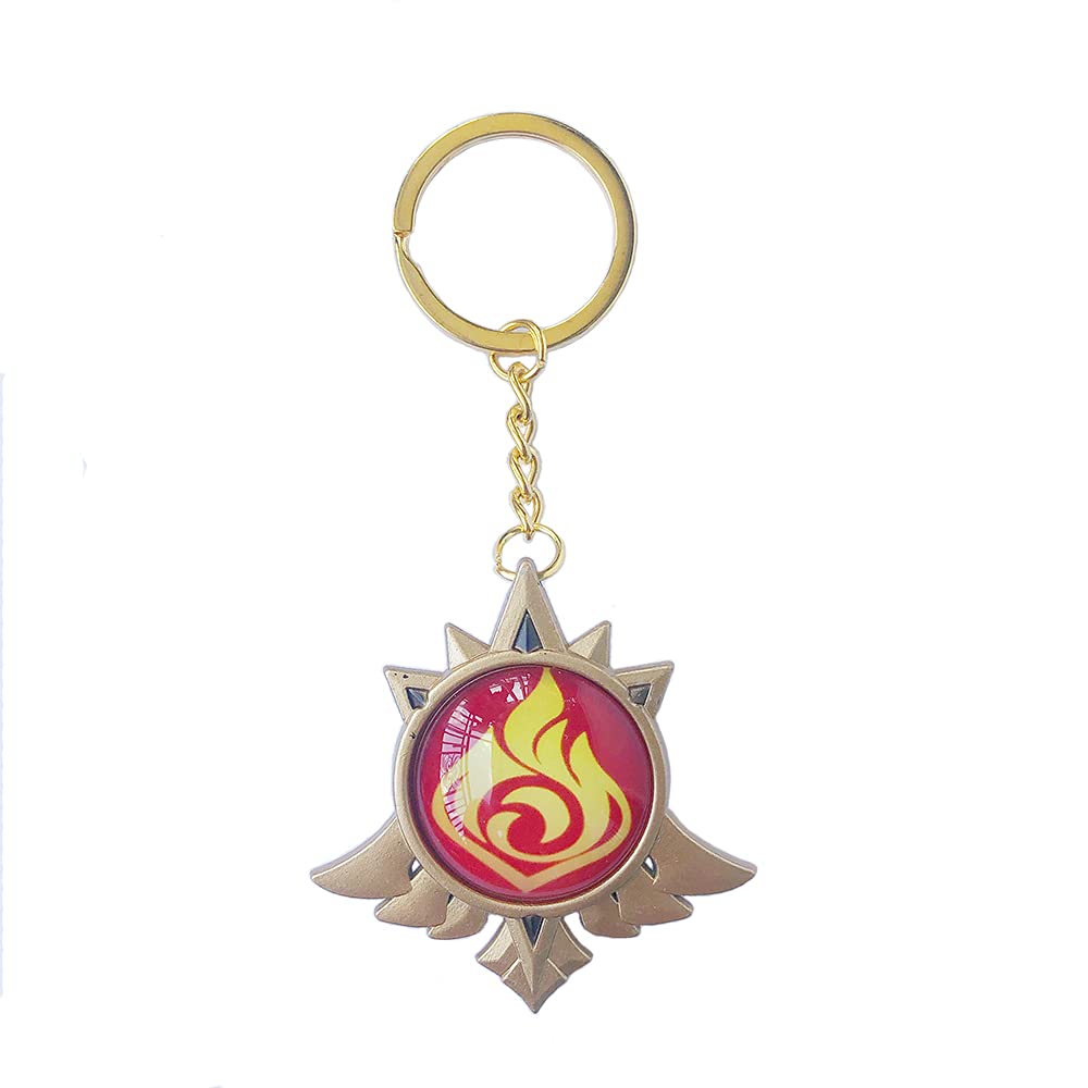 Genshin Impact Mondstadt Character Keychain - Official Game Cosplay Keyring for Fans | Perfect for Backpacks, Keychains, and Gift Giving