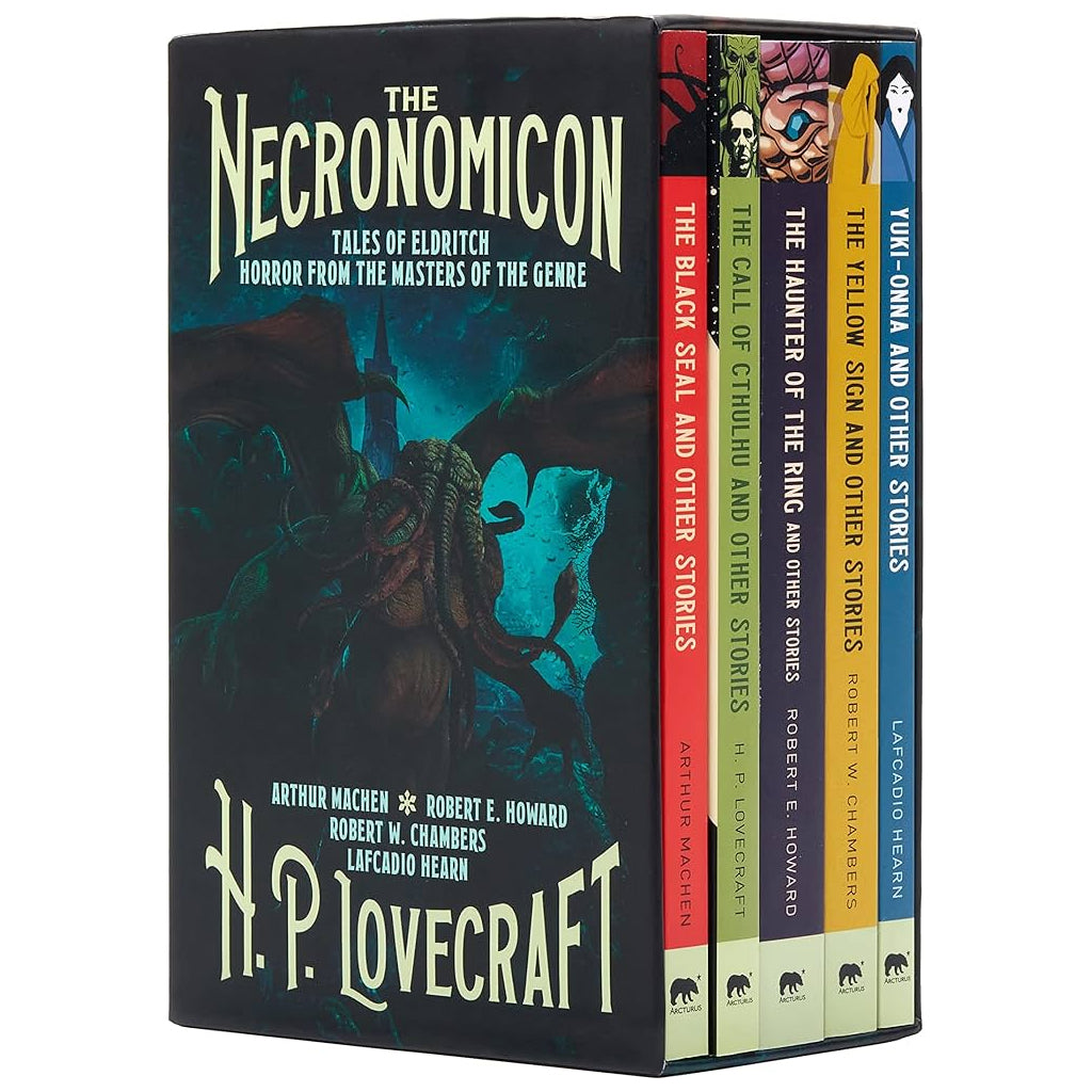 Necronomicon Boxed Set - Complete H.P. Lovecraft Collection | Horror Fiction Books for Adults | Perfect for Halloween Reading & Cthulhu Mythos Fans