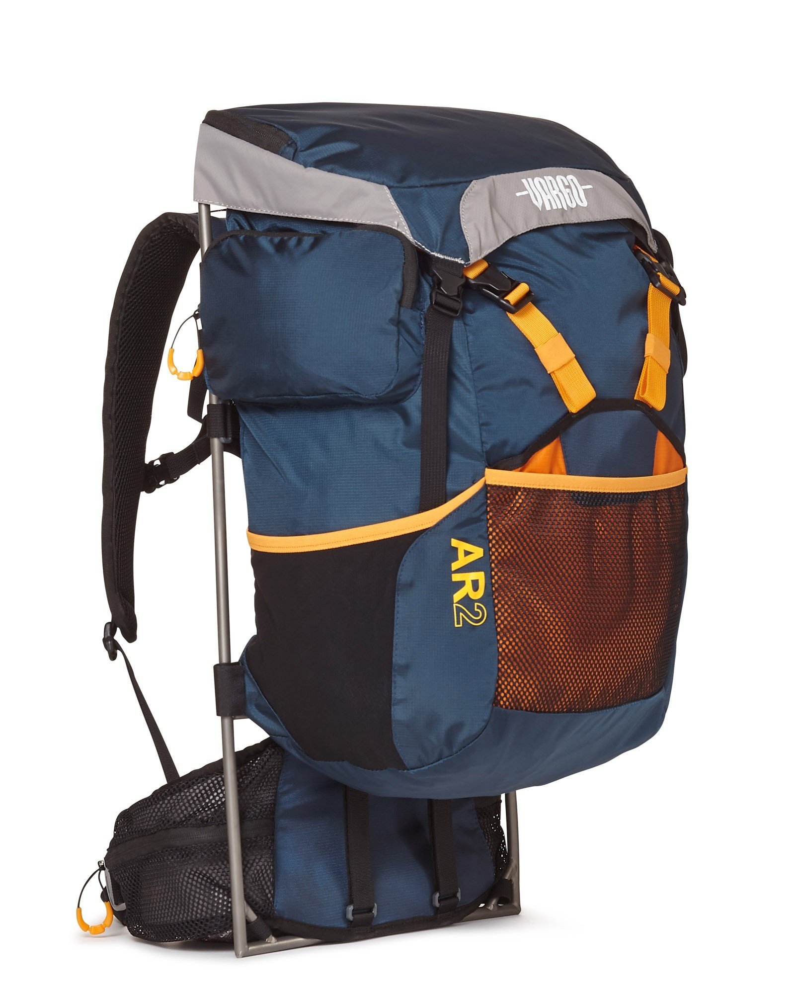 Vargo Exoti AR2 Backpack - Lightweight Hiking Backpack 35L, Water-Resistant Blue Outdoor Backpack for Camping, Travel & Trekking