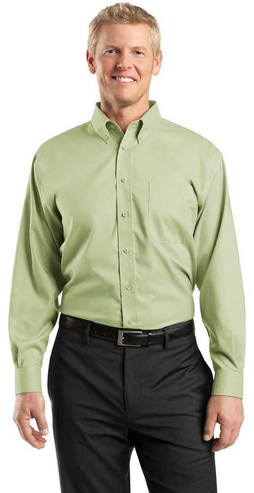 Premium Red House Men's Nailhead Non-Iron Button Down Dress Shirt - Business Casual & Formal Wear for Office, Wedding & Special Occasions