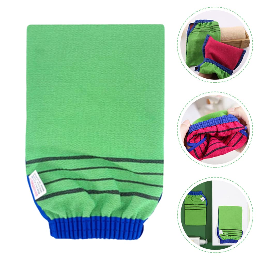 Lurrose Exfoliating Bath Mitts - 3 Pack Body Scrubber for Dead Skin Removal, SPA & Shower Exfoliation - Soft Massage Gloves for Adults & Infants - Perfect for Dry Brushing & Deep Cleansing Routine