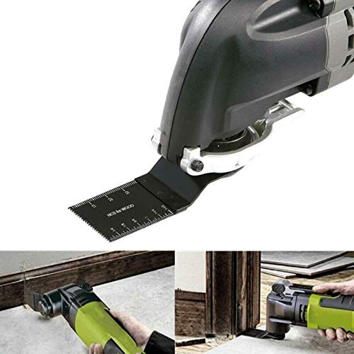 50-Piece Universal Oscillating Multi-Tool Saw Blades Set - High Carbon Steel Precision Cutting Blades for Wood, Metal & Plastic - Perfect for DIY Home Renovation, Carpentry & Construction Projects