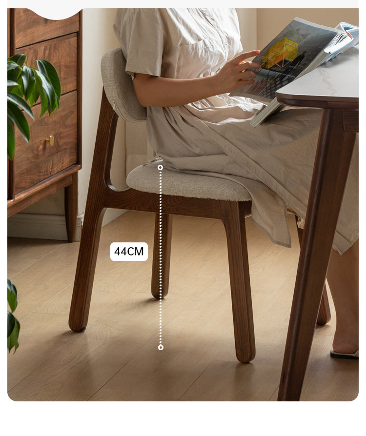 4-Piece Solid Wood Dining Chair Set - Oak, Ash & Black Walnut - Perfect for Kitchen, Dining Room & Farmhouse Decor