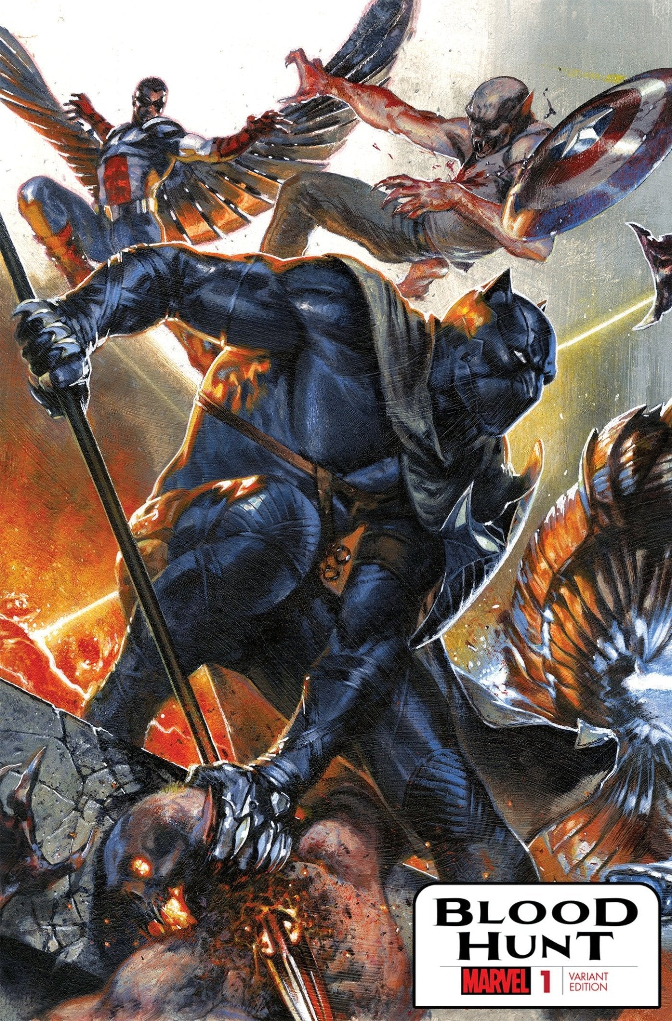 Blood Hunt #1 Gabriele Dell'Otto Connecting Variant Comic Book - Rare Marvel Collector's Edition for Superhero Fans & Comic Enthusiasts | Perfect for Display, Gifts, and Comic Book Collections