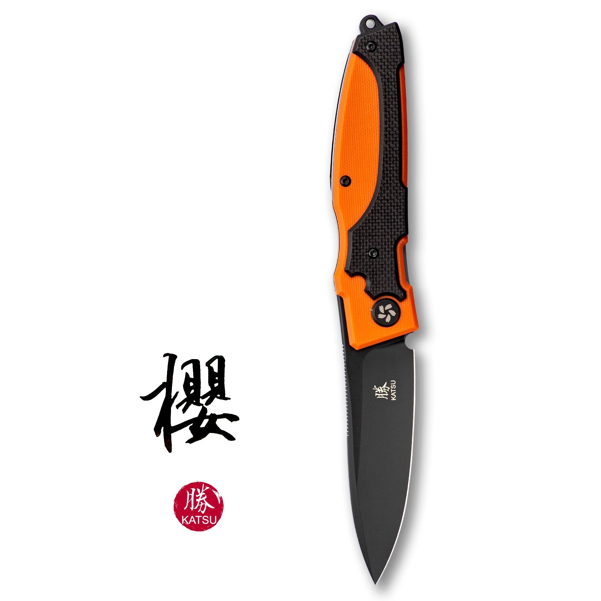 KATSU KS01 Japanese Chef Knife - AUS 8 Stainless Steel Blade with Anodized Aluminum Handle, Sakura Blade Nemoto Design - Perfect for Sushi, Sashimi & Precision Cutting