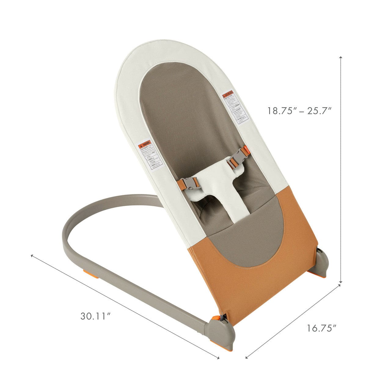 Tomy Boon Slant Bouncer - Baby Bouncer Seat with Adjustable Recline for Newborns & Infants - Perfect for Playtime, Napping & Soothing at Home or Travel