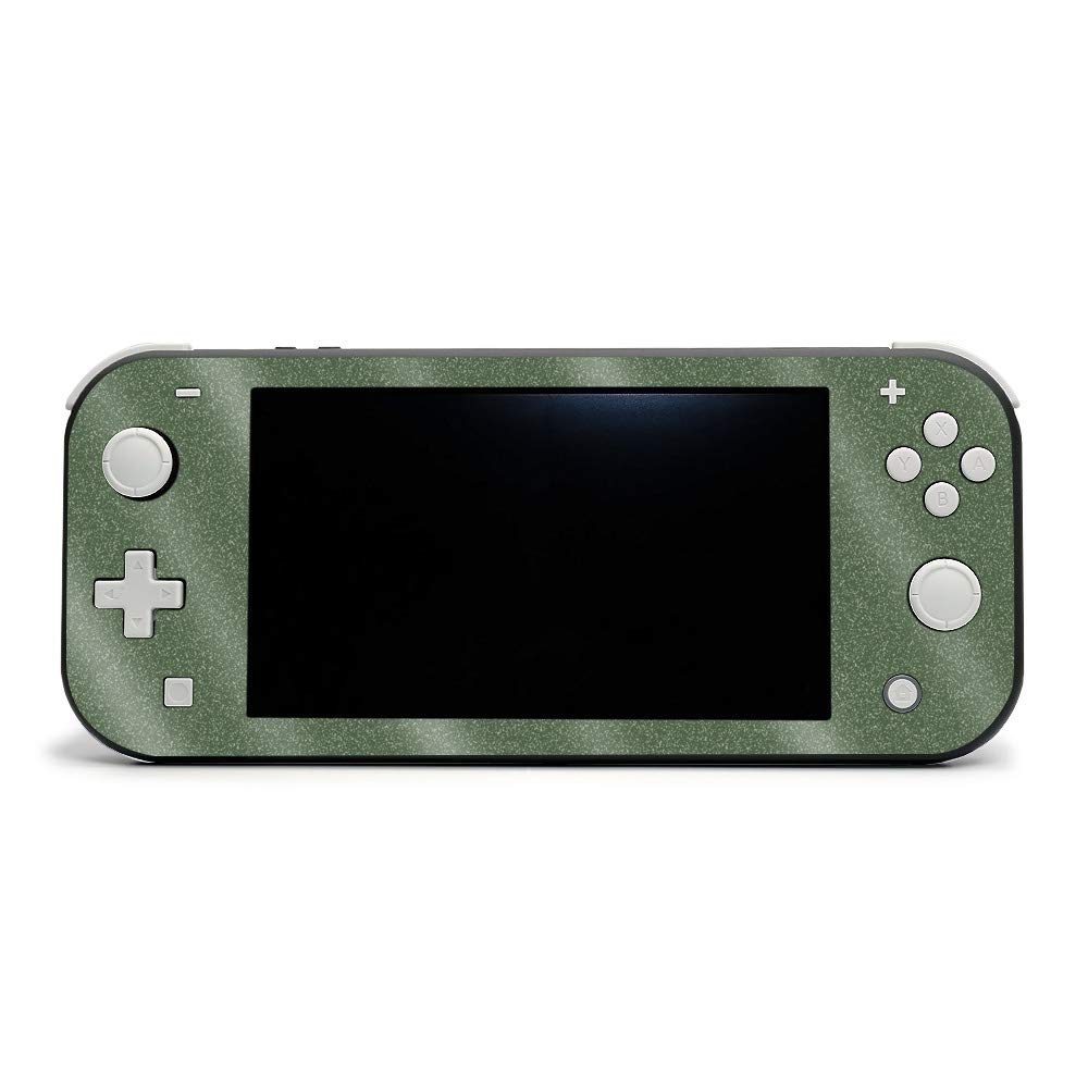 MightySkins Glossy Glitter Skin for Nintendo Switch Lite - Olive | Protective & Durable High-Gloss Cover | Easy to Apply & Remove | Made in USA | Perfect for Gaming Protection & Style Customization