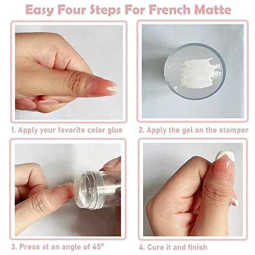 Silicone Nail Stamper Kit with Scraper - DIY Nail Art Tool for Women & Girls - Jelly Stamper for Creative Manicure Designs - Perfect Gift for Nail Lovers - Home Spa & Party Nail Decorations