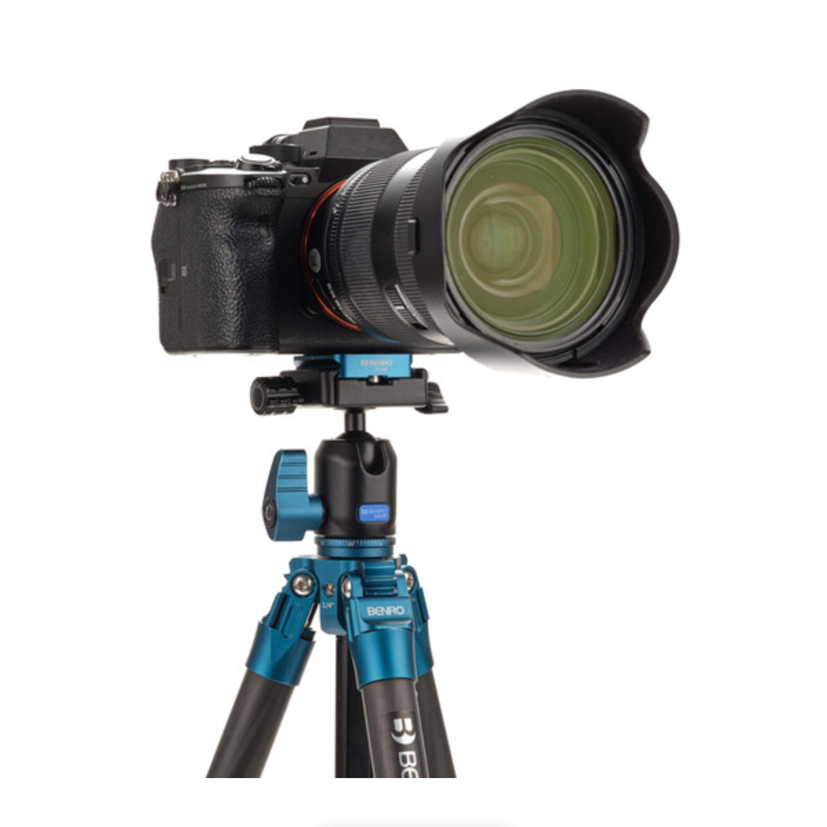 Benro SuperSlim Carbon Fiber Tripod with Ball Head - Lightweight Travel Tripod for DSLR Cameras, Perfect for Hiking, Vlogging & Outdoor Photography