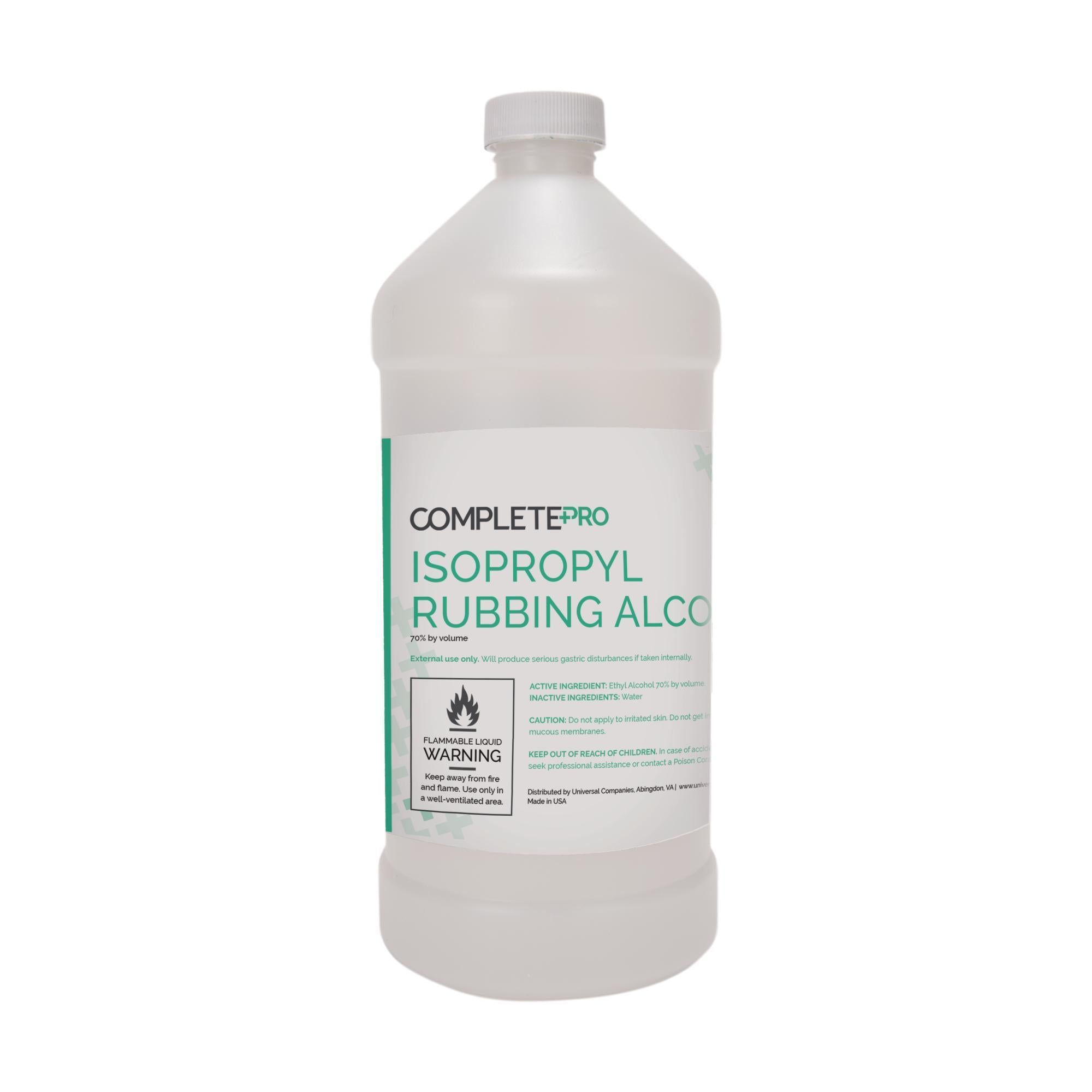 Complete Pro 70% Isopropyl Alcohol - First Aid Antiseptic, Cleaning Solution for Wounds, Surfaces & Electronics | Medical, Home & Office Use