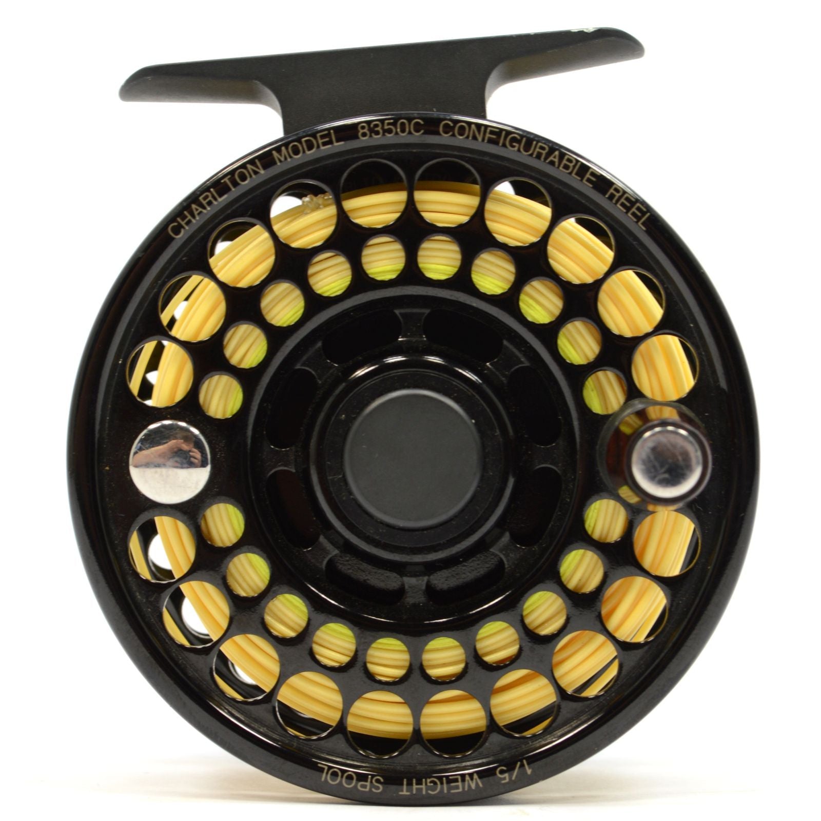 Pre-Owned CHARLTON CONFIGURABLE REEL & SPOOL Model 8350C 1/5 Right Hand with Pouch - Perfect for Fishing, Industrial Use & Outdoor Activities