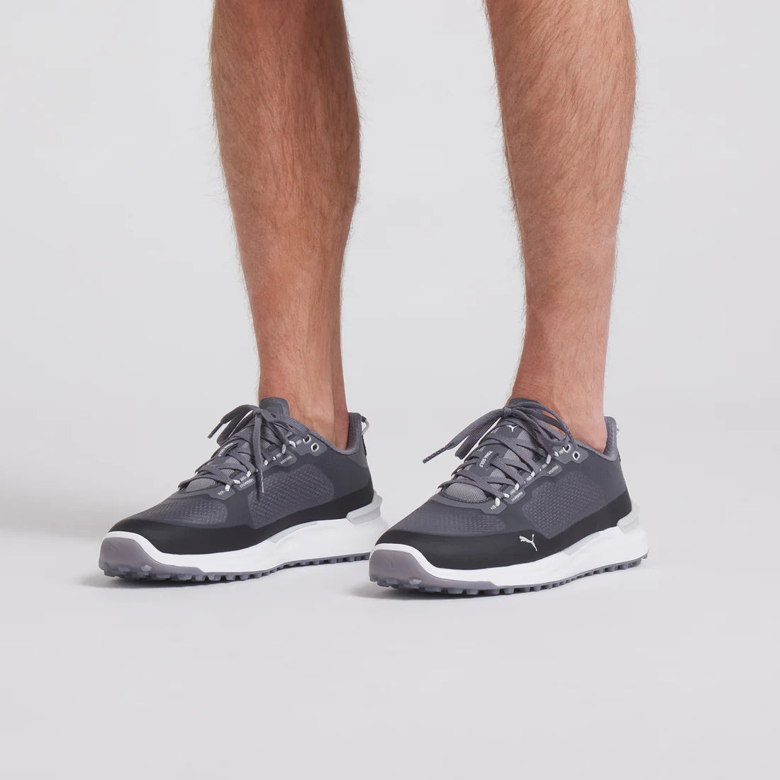Puma Ignite Elevate X Spikeless Golf Shoes for Men - Sky/Black/Gray - Lightweight Comfort & Traction - Perfect for Golf Course & Casual Wear