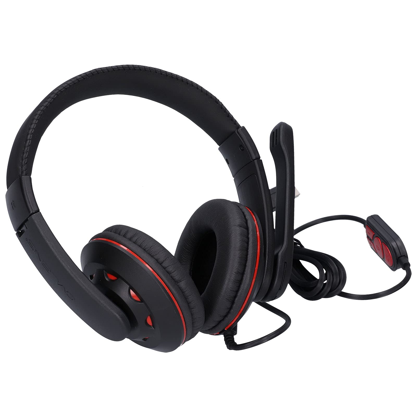 Premium Gaming Headset with Noise-Canceling Mic - Wired Over-Ear Headphones for PC, PS4, Xbox - Perfect for Competitive Gaming & Online Chatting