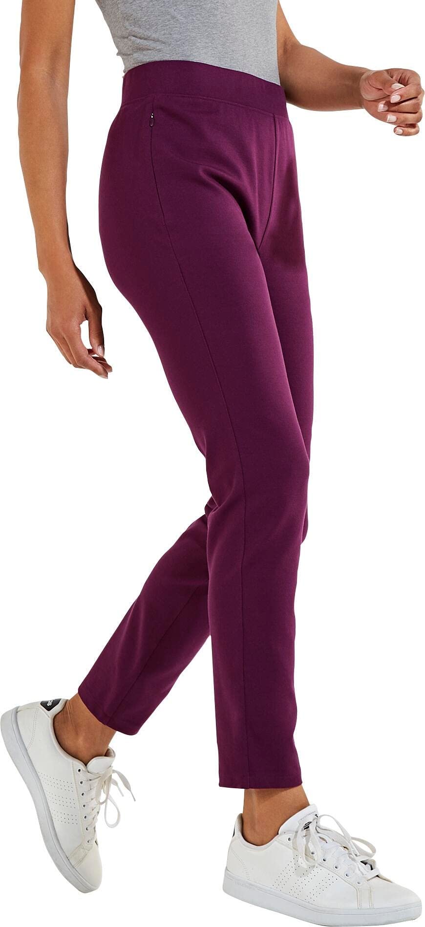 Coolibar UPF 50+ Women's Sun Protective Cala Cove Pants - Lightweight Quick-Dry Beach Pants for Swimming, Hiking & Outdoor Activities