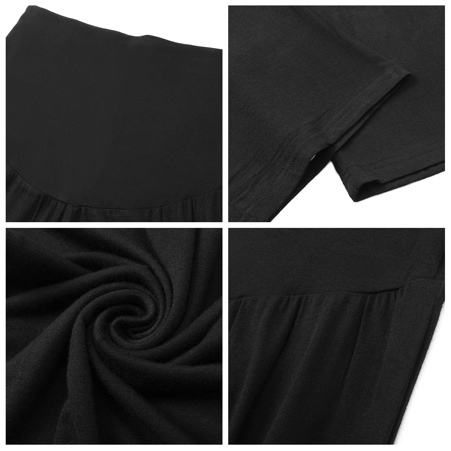 Joyaria Women's Maternity Sweatpants - Over The Belly Pregnancy Yoga Pants for Comfortable Lounge & Sleep - Perfect for Relaxing at Home, Prenatal Yoga, and Postpartum Recovery